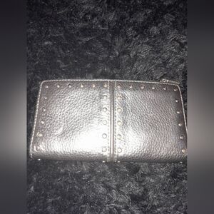 Michael Kors Gunmetal Studded Astor Wallet
